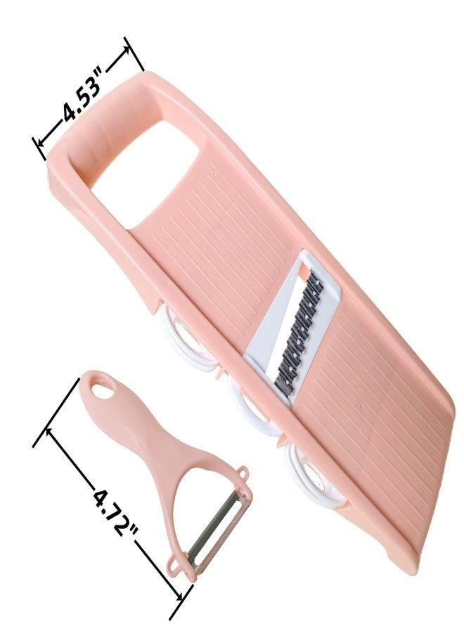Nbguigdstr Mandoline Slicer for Kitchen 7-in-1 Mandoline Food Slicer,Potato/Cheese/Vegetable/Carrot/Cucumber Grater,Cutter, Grinder,Waffle Fry Cutter,Julienne Peeler - Image 2