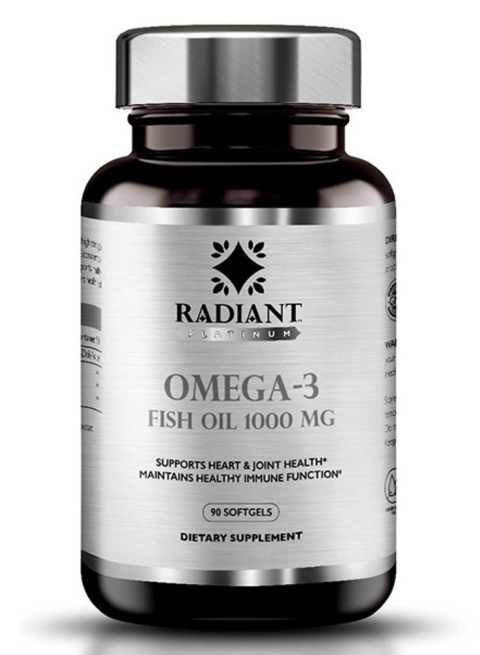 Radiant Platinum Omega-3 Fish Oil 1000mg 90sgels