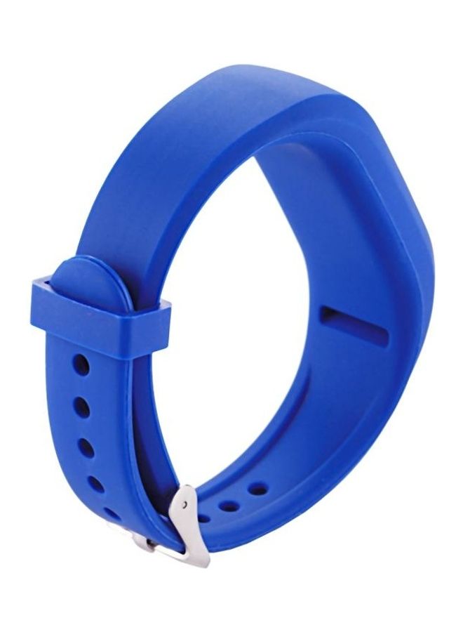 NIBEMINENT Silicone Watchband for Garmin Vivofit 3 Smart Watch Length 24.2cm Dark Blue - Image 2