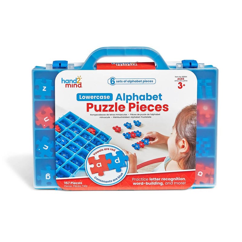 hand2mind Lowercase Alphabet Puzzle Pieces Spelling Toys for Kids 35 Word Building Puzzles Letter Recognition for Preschoolers Toddler ABC Learning Toys Science of Reading Manipulatives - Image 2