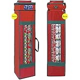 ProPik ProPik Holiday Wrapping Paper Storage Organizer Bag with Pocket and Handles Including Hanging Loop Heavy Duty Material  - Image 1