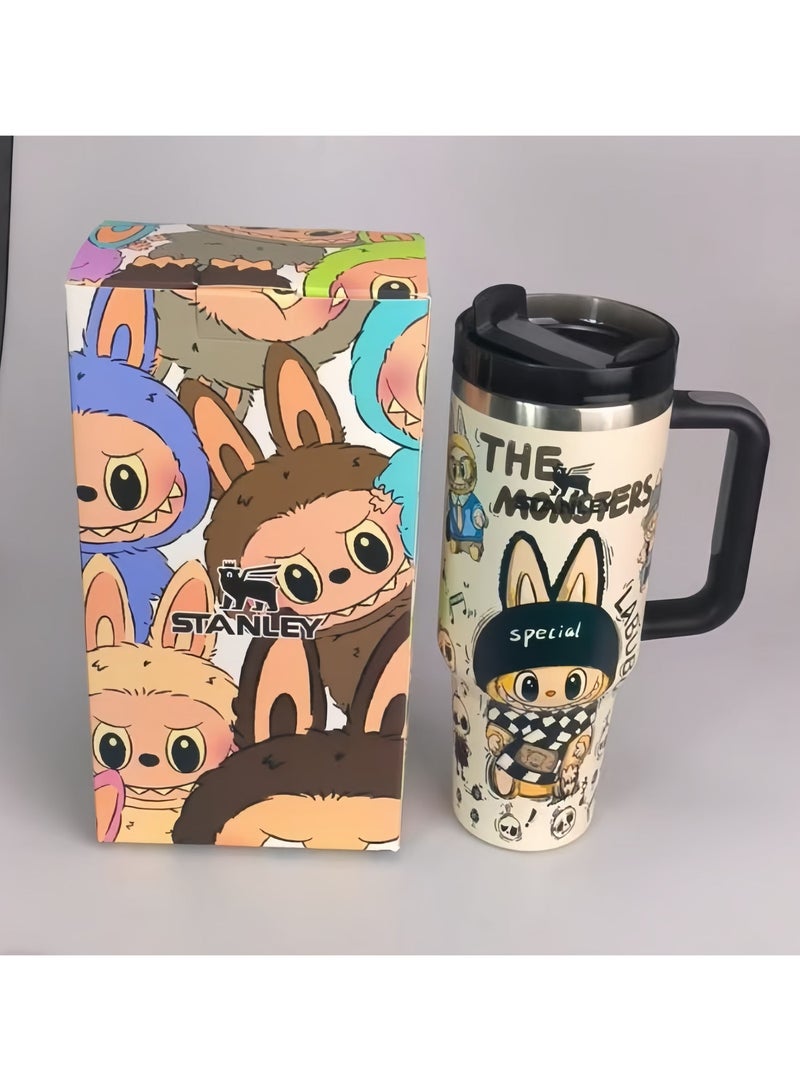 Stanley Ã Labubu Stainless steel vacuum insulated cup ,40oz Insulated Travel Cup, Exclusive Collectible Design