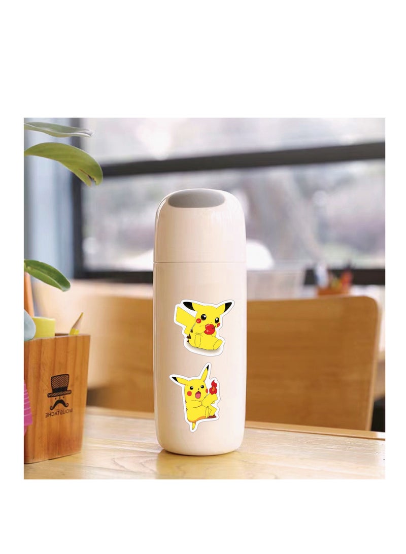 53pcs popular hot sale anime cartoon Pokémon graffiti DIY stickers decorative cup guitar laptop luggage waterproof stickers cute pokemon decals - Image 2