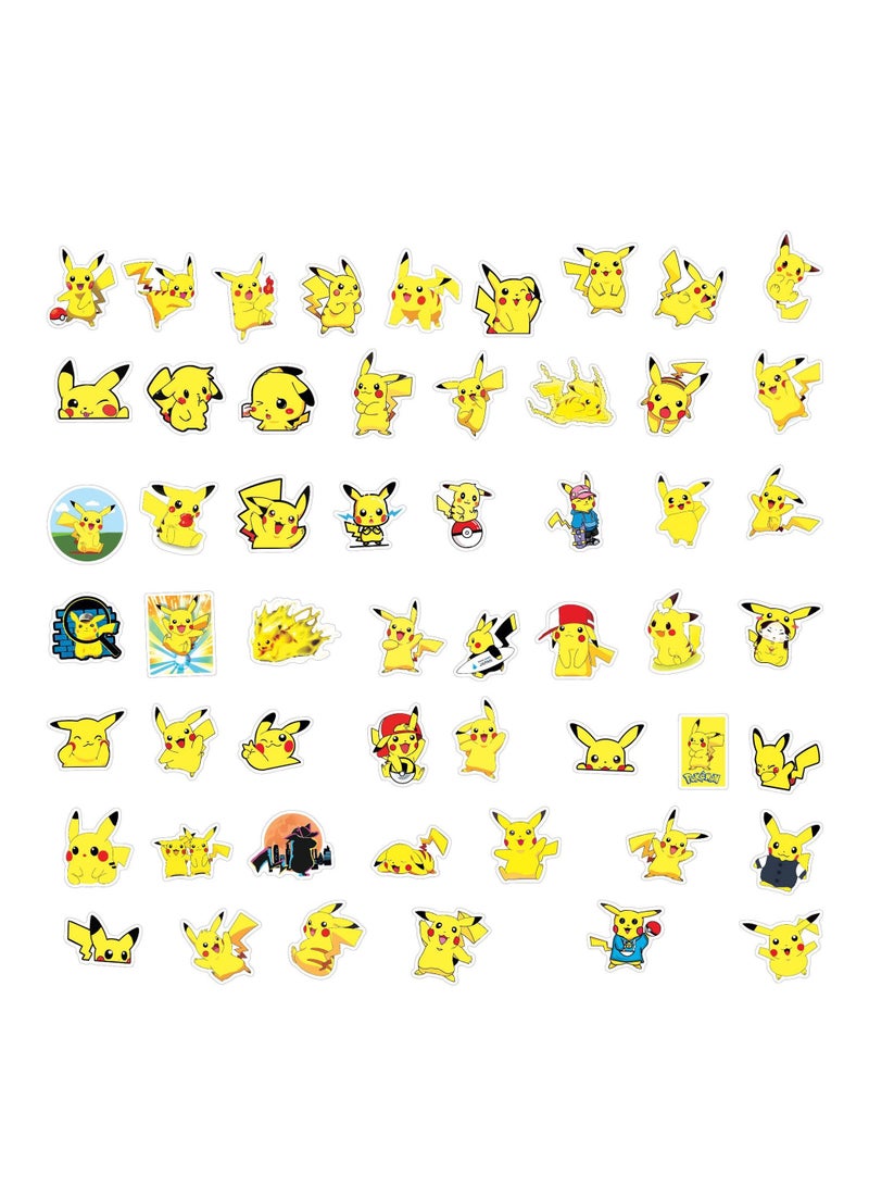 53pcs popular hot sale anime cartoon Pokémon graffiti DIY stickers decorative cup guitar laptop luggage waterproof stickers cute pokemon decals - Image 4