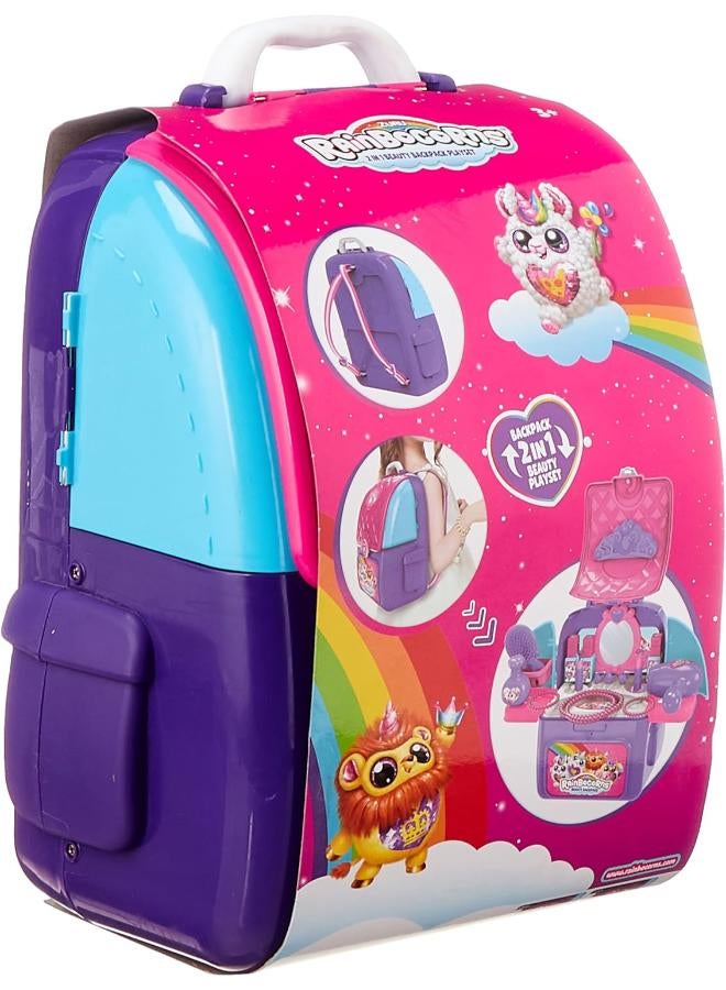 ZURU Rainbocorns role play 2 in 1 beauty play set in backpack for kids - Image 4