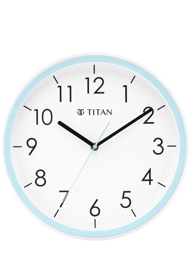 TITAN Contemporary White Dial Blue Color Silent Sweep Technology - 32.5 cm x 32.5 cm (Medium)  - Image 2