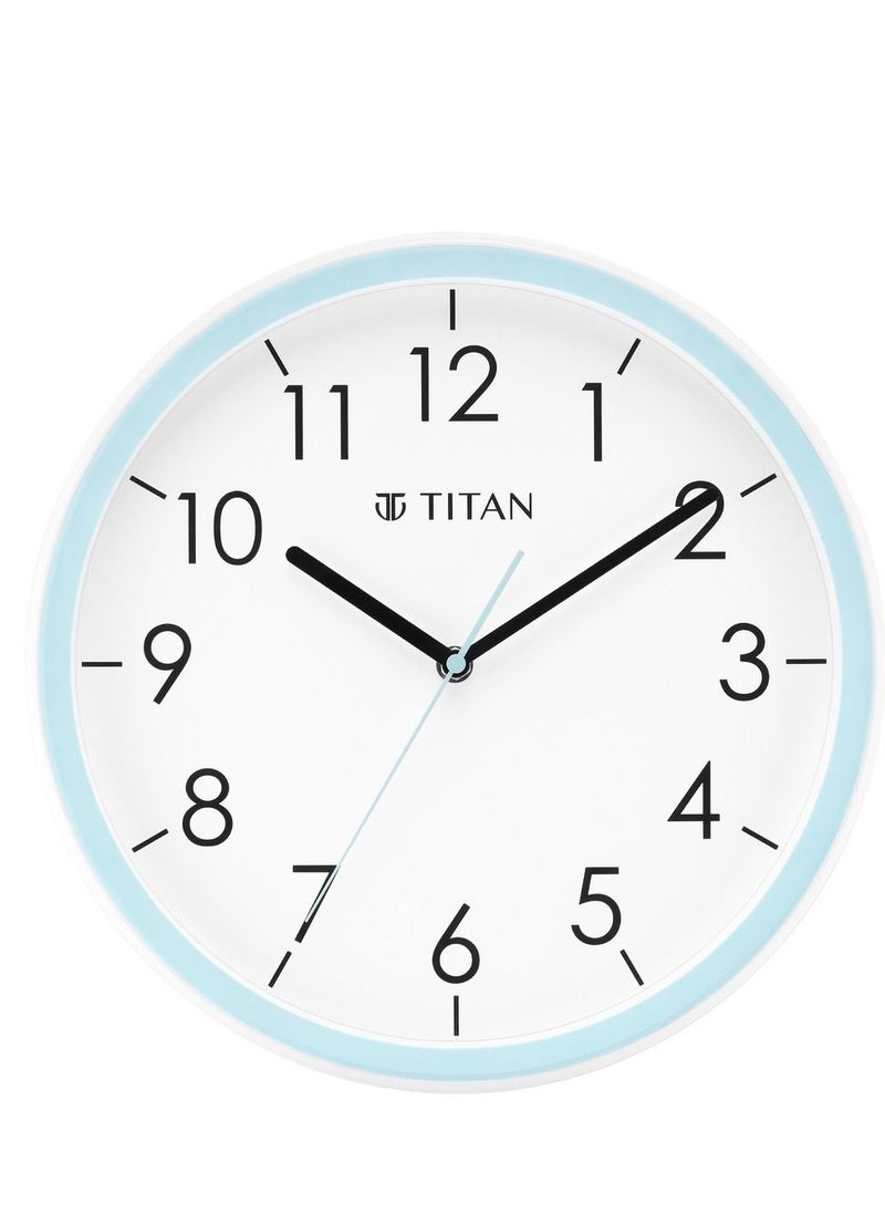 TITAN Contemporary White Dial Blue Color Silent Sweep Technology - 32.5 cm x 32.5 cm (Medium)  - Image 1