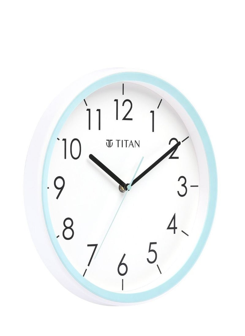 TITAN Contemporary White Dial Blue Color Silent Sweep Technology - 32.5 cm x 32.5 cm (Medium)  - Image 3