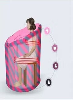 Queen Line Pink/Purple Inflatable Steam Sauna  - Image 2