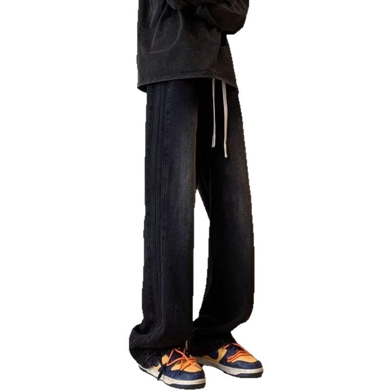 Unisex Classic Denim Jeans Loose Fit Daily Outdoor Wear - Image 5