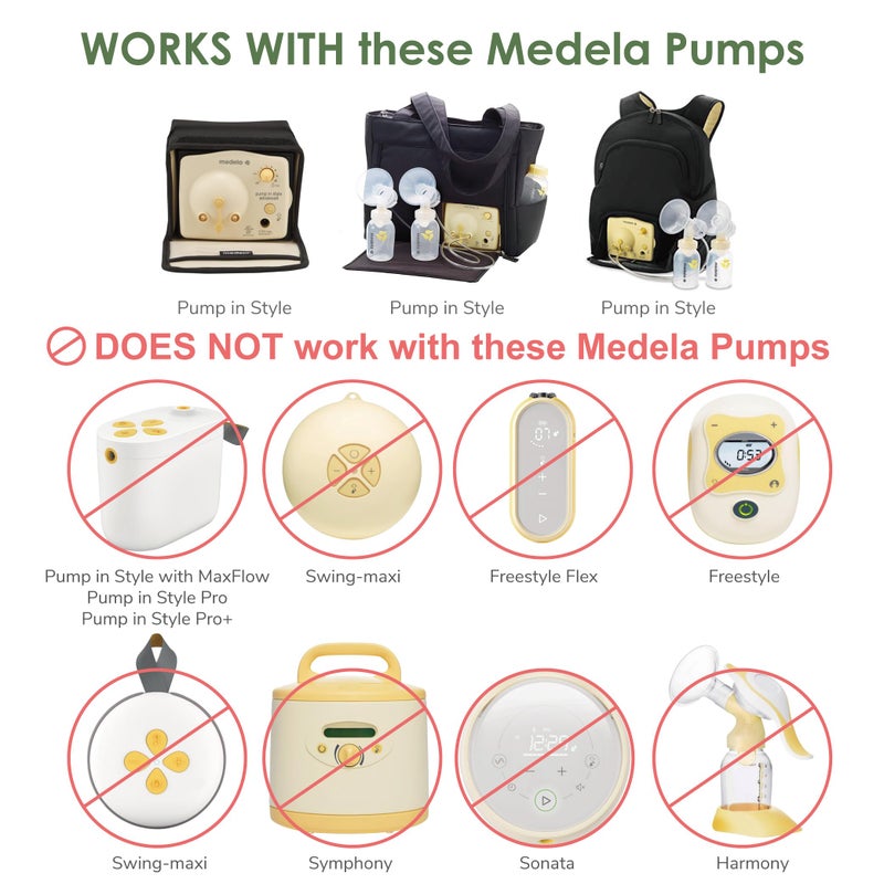 Maymom MyFit Breast Pump Kit Compatible with Medela Pump in Style Advanced Breast Pumps; 2X 29mm Breastshields (one-Piece), 4 Valve, 6 Membrane, & 2 Pump-in-Style Tubing; Can Replace Medela Valve - Image 2