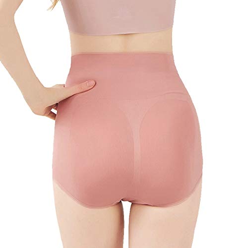 PLUMBURY Women's Rayon Hipsters (Pack of 1) (High Waist Tummy Control Panty_Pink_Free Size) - Image 5