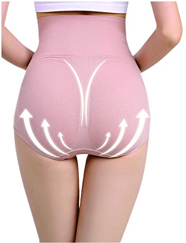 PLUMBURY Women's Rayon Hipsters (Pack of 1) (High Waist Tummy Control Panty_Pink_Free Size) - Image 3