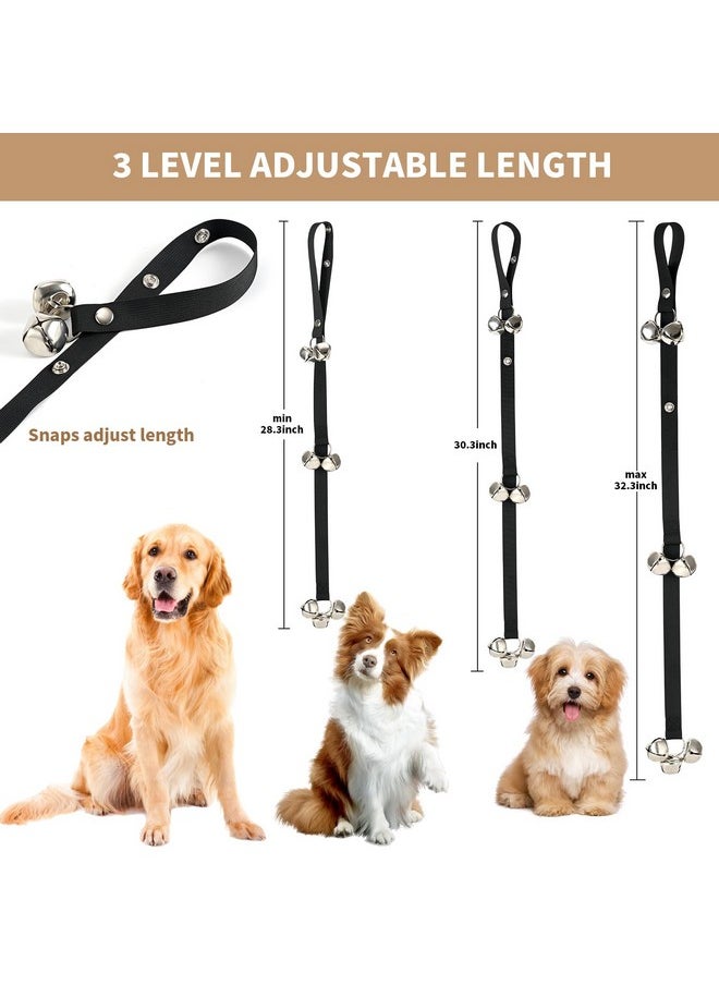 Luckyiren Pack of 2 Upgraded Puppy Bells Doorbells for Door Knob, Dog Bells for Potty Training-Louder Jingle, Bigger Bells for Puppies Pep Doggy Canine Pooch Pet Hound Cat, Cool Unique Gift for Dog Lover  - Image 2