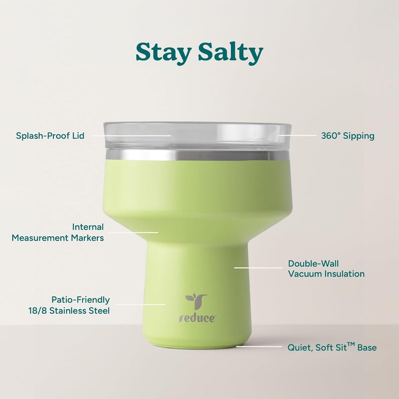Strong durable raw material REDUCE SALTINI TUMBLER 16oz PC MOJITO Narrow & wide space compatible - Image 3