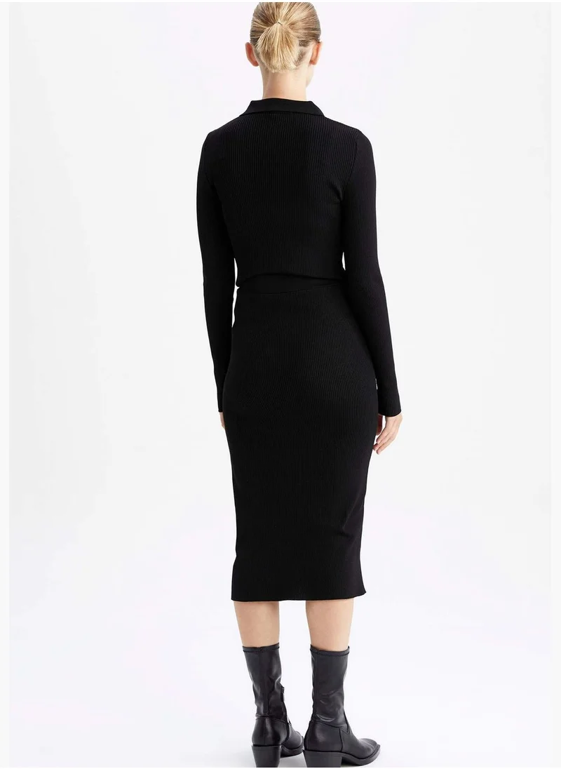 DeFacto Woman Fitted Tricot Skirt