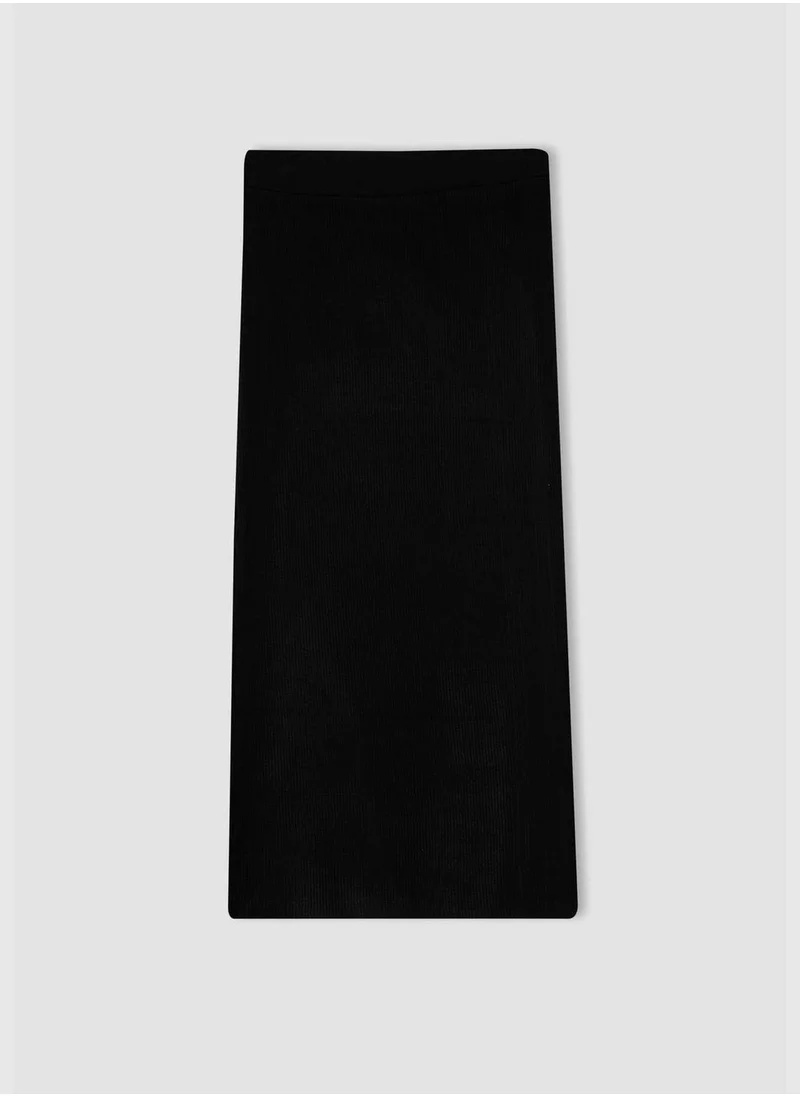 DeFacto Woman Fitted Tricot Skirt