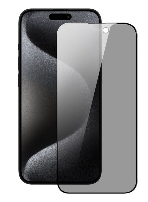 Pack of 1 Piece Privacy Screen Protector for iPhone 15 Pro  Max 6.7, Special Tempered Glass Film Anti-Spy, Anti-Scratch, Touch Sensitive, Bubble Free, Easy to Install