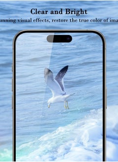 9H Pack of 1 Piece Privacy Screen Protector for iPhone 15 Pro  Max 6.7, Special Tempered Glass Film Anti-Spy, Anti-Scratch, Touch Sensitive, Bubble Free, Easy to Install  - Image 3