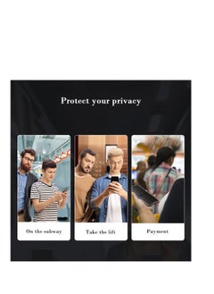 9H Pack of 1 Piece Privacy Screen Protector for iPhone 15 Pro  Max 6.7, Special Tempered Glass Film Anti-Spy, Anti-Scratch, Touch Sensitive, Bubble Free, Easy to Install  - Image 4