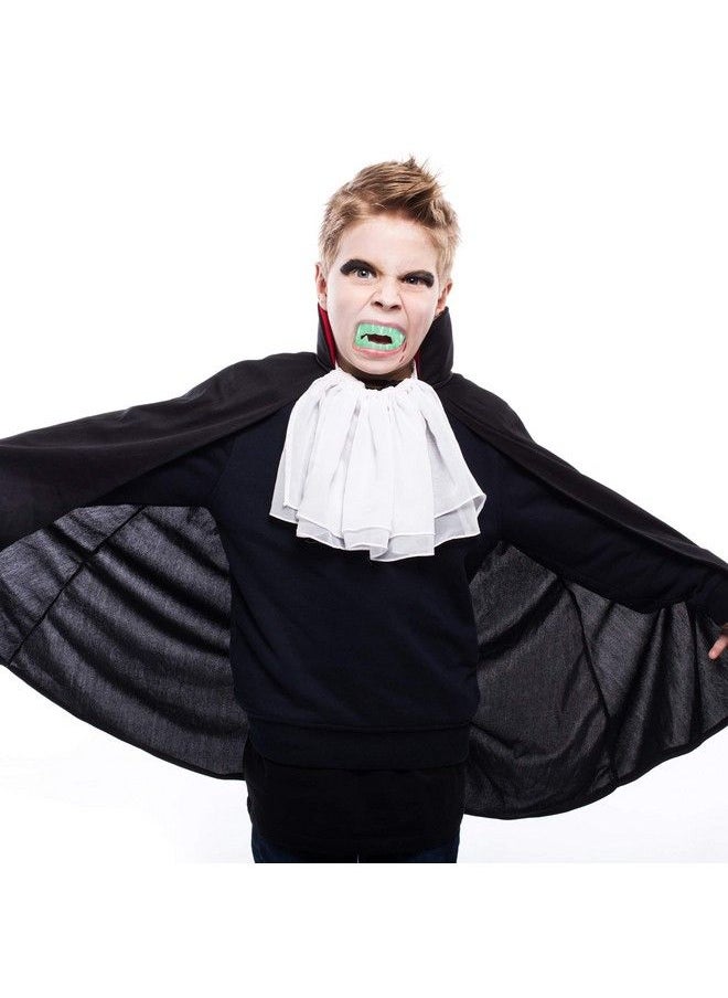 Skeleteen - Glowing Clear Vampire Fangs Glow In The Dark Transparent Dracula Teeth 12 Pack - Image 1