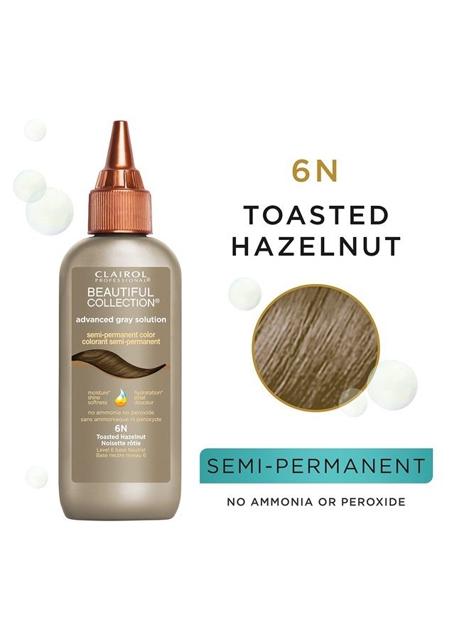 CLAIROL PROFESSIONAL Beautiful Advanced Gray Solutions 6n Toasted Hazelnut, 3 oz - Image 2