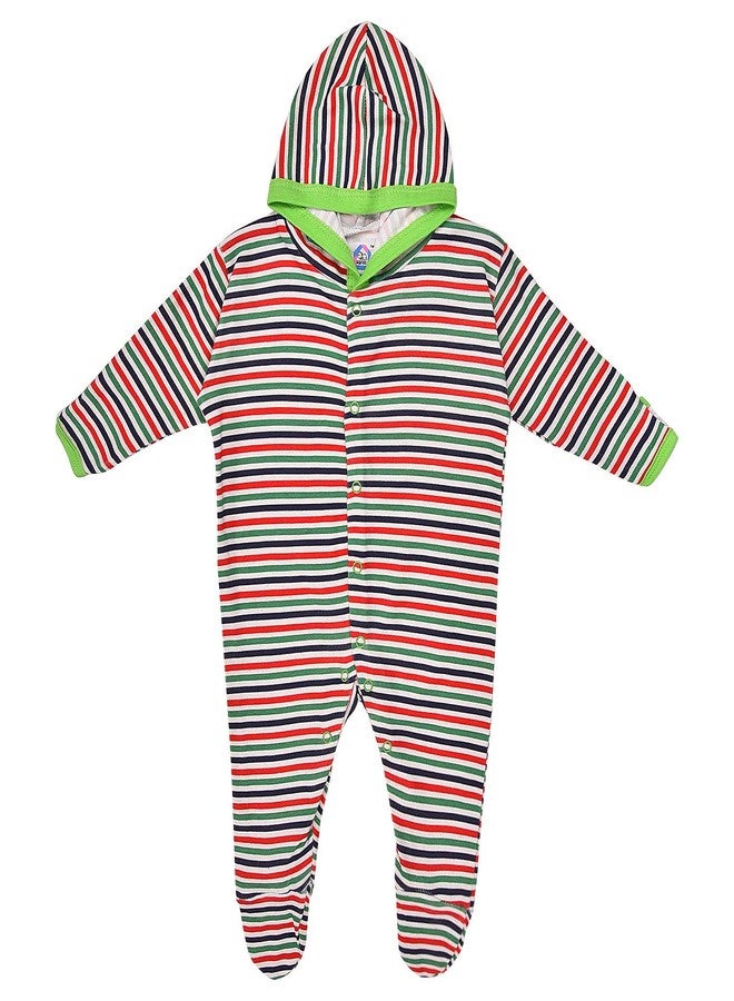 MAGIC TOWN Babyneeds New Born Baby Multi-Color Long Sleeve Cotton Sleep Suit Romper for Boys and Girls Set of 2 - Image 4