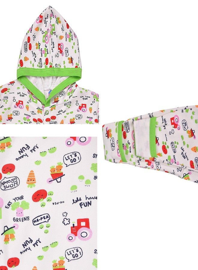 MAGIC TOWN Babyneeds New Born Baby Multi-Color Long Sleeve Cotton Sleep Suit Romper for Boys and Girls Set of 2 - Image 5
