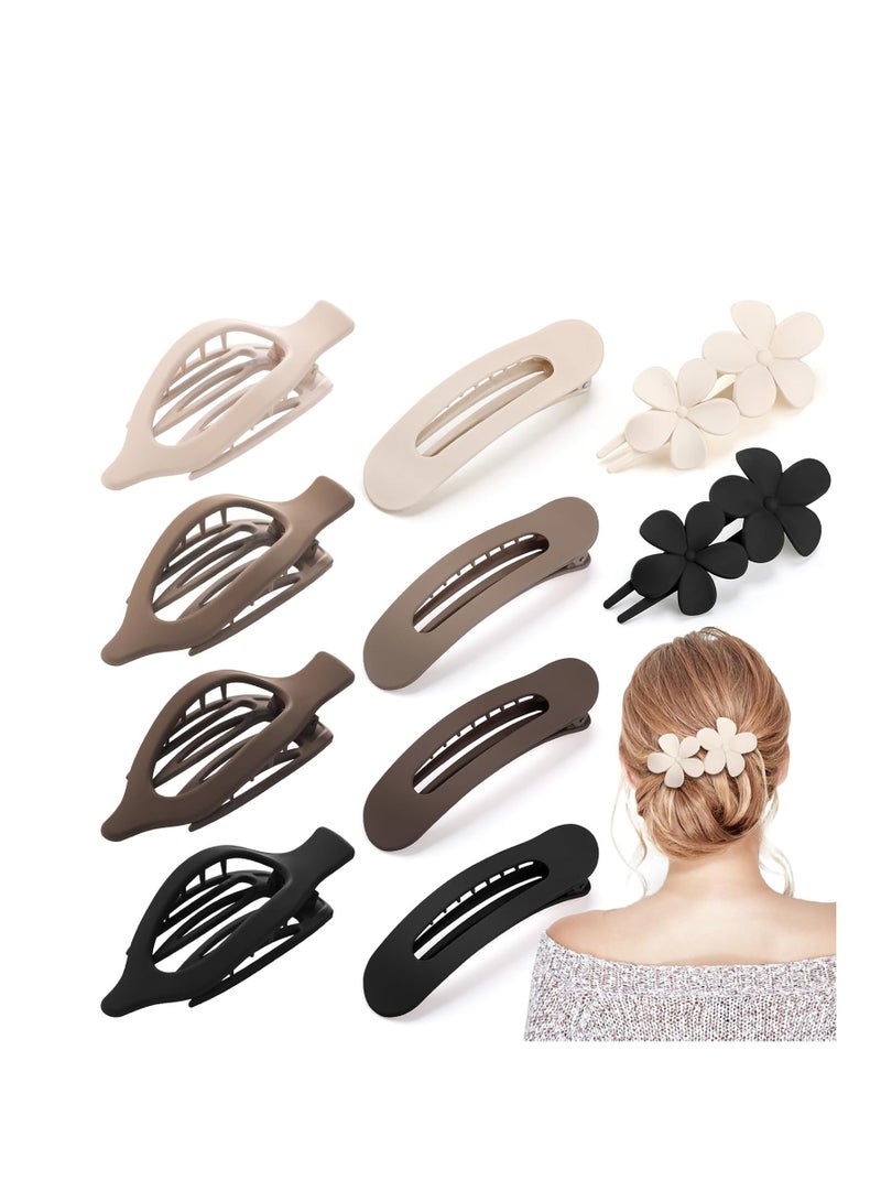 general Clips for Women - 3 Styles Non-slip Flat Claw Clips Matte Hair Claws for Thin Thick Hair - Image 1