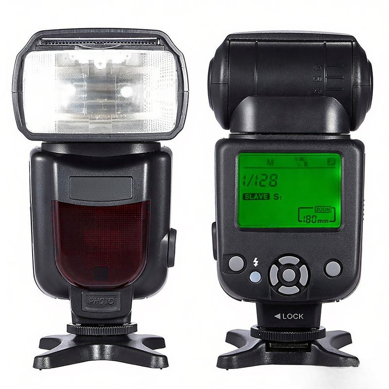 AD-960II Universal LCD Display On-camera Speedlite Flash GN54 for Nikon Canon Pentax DSLR Camera - Image 1