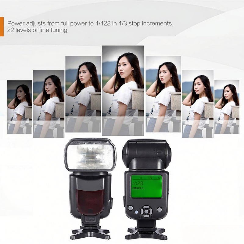 AD-960II Universal LCD Display On-camera Speedlite Flash GN54 for Nikon Canon Pentax DSLR Camera - Image 4