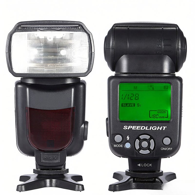 AD-960II Universal LCD Display On-camera Speedlite Flash GN54 for Nikon Canon Pentax DSLR Camera - Image 5