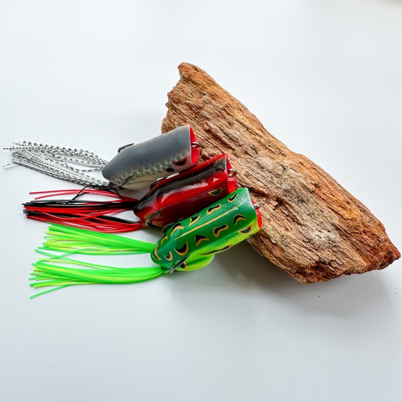 1pc Topwater Frog Lures C3 Large Caliber Durable Lifelike PVC Frog Realistic Soft Popping Frog With Cupped Mouth 7 32oz 2 56inch For Bass Pike Snakehead Salmon Trout Catfish Freshwater Saltwater - Image 1