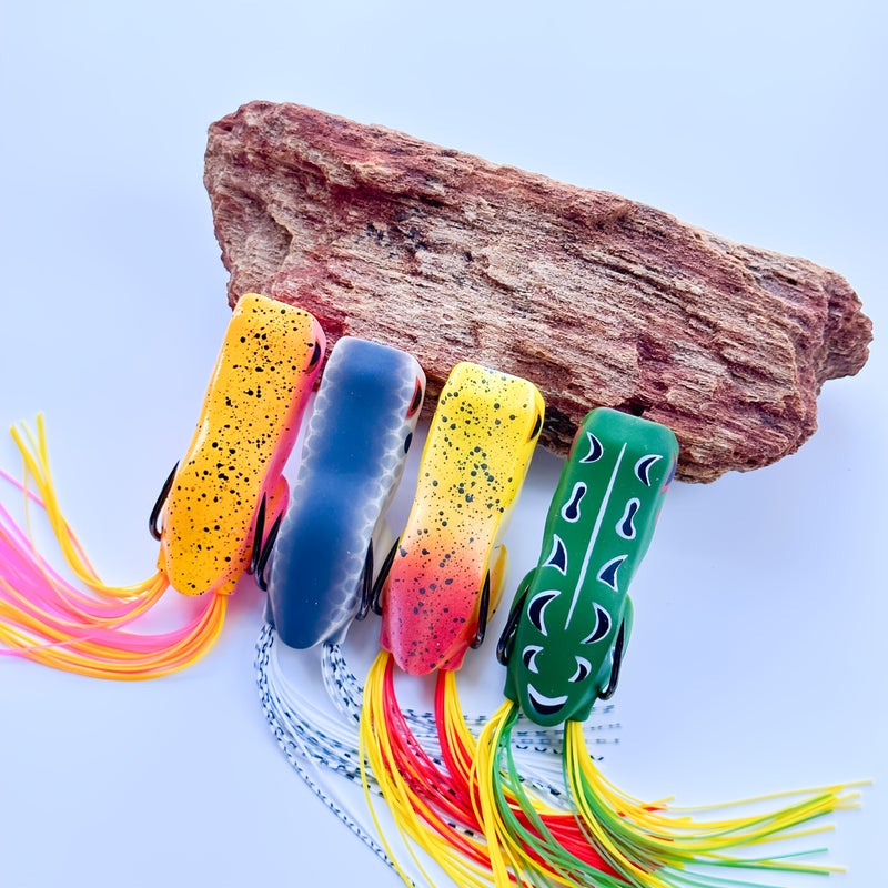1pc Topwater Frog Lures C3 Large Caliber Durable Lifelike PVC Frog Realistic Soft Popping Frog With Cupped Mouth 7 32oz 2 56inch For Bass Pike Snakehead Salmon Trout Catfish Freshwater Saltwater - Image 2