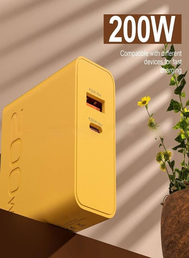 AROAQ 200W Super Fast Charger PD + USB Fast Charging Adapter for iPhone, Samsung, Huawei & Type-C Devices High-Speed Mobile Phone Power Adapter - Image 4