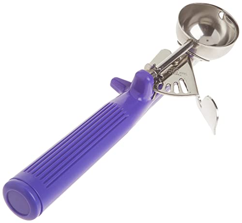 Winco Ice Cream Disher with Purple Handle, Size 40 - Image 3