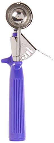 Winco Ice Cream Disher with Purple Handle, Size 40 - Image 2