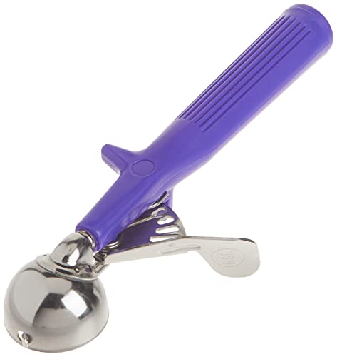 Winco Ice Cream Disher with Purple Handle, Size 40 - Image 4