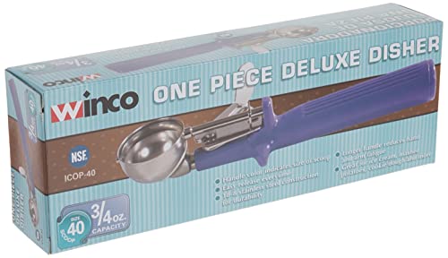 Winco Ice Cream Disher with Purple Handle, Size 40 - Image 5