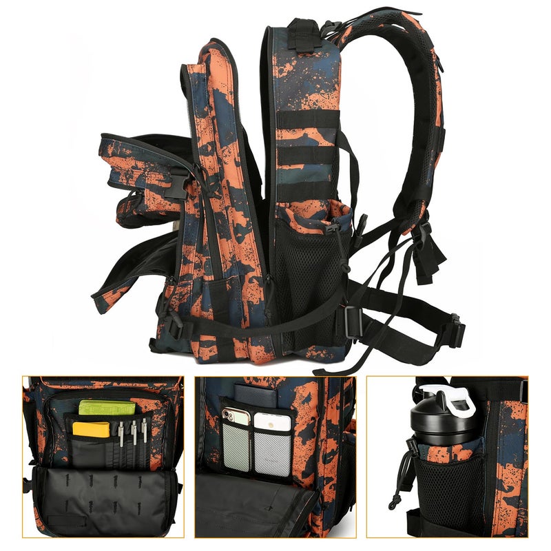 Lovelinks21 25L Tactical Backpack for Men and Women Military Backpack Small Assault Pack Molle Backpack Bug Out Bag Travel Rucksack Daypack (Mars Camo) - Image 4