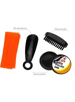 PIKI PIKI Shoe Cleaning Brushes Travel Kit - Portable Leather Shoe Care with Soft Bristles and Premium Shoe Wax  - Image 2