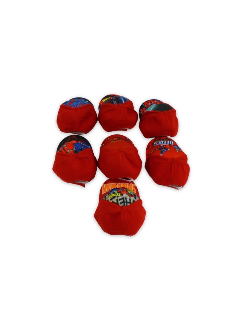 Boys Cap – Red with Spider-Man Print - Image 2