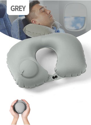 Inflatable U-Shape Pillow, Soft Foldable Cervical Pillow, Inflatable Travel Pillow with Built-in Pump, Neck Support Pillow for Sleeping and Resting on Planes, Trains, Offices, Camping, Traveling - pzsku/Z7D1D7893156BCB1558DFZ/45/1746210104/eb529717-6a35-4886-a5df-7a0729f730ec