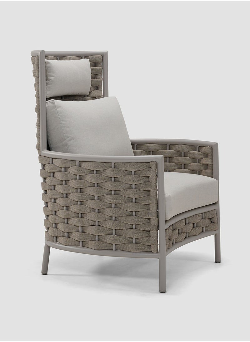 AL HUZAIFA FURNITURE - Loop Outdoor Single Sofa High-Back - Image 1