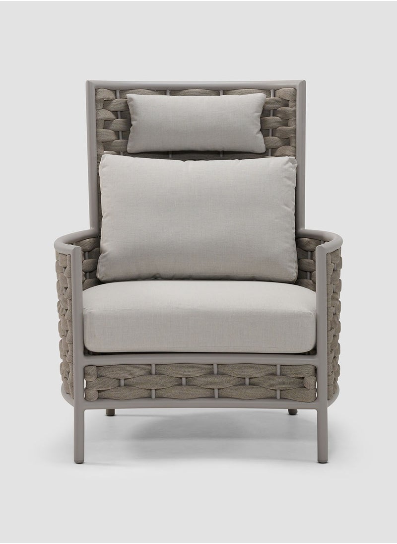 AL HUZAIFA FURNITURE - Loop Outdoor Single Sofa High-Back - Image 1
