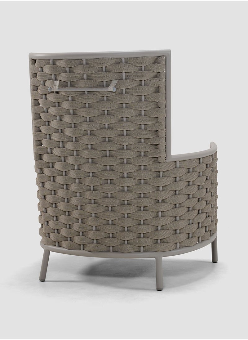 AL HUZAIFA FURNITURE - Loop Outdoor Single Sofa High-Back - Image 1