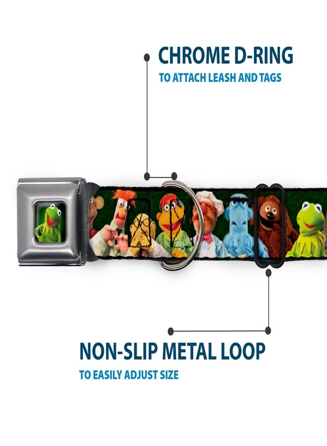 Buckle Down Dog Collar Seatbelt Buckle Muppets 20 Character Group Pose Greens 15 to 26 Inches 1.0 Inch Wide - Image 5