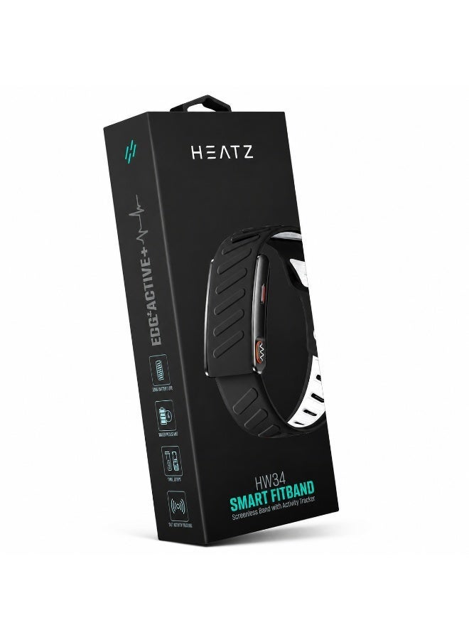 HEATZ HW34 Smart FitBand with ECG Health Monitoring, 120+ Sports Modes, 3ATM Water Resistant, Dual Straps (Silicone + Nylon), Blood Oxygen, Heart Rate & Sleep Tracking, Long Battery Life - Image 5