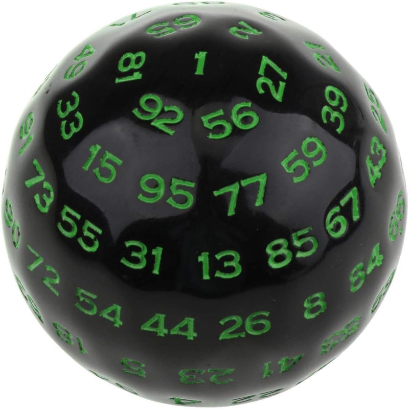 klarako 100 Polyhedral Toys Multi Sided Acrylic Table Board Game Playing Games , Green - Image 3