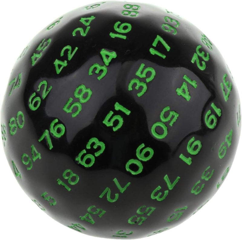 klarako 100 Polyhedral Toys Multi Sided Acrylic Table Board Game Playing Games , Green - Image 4